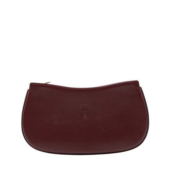 Cartier Must Line Bordeaux Wine Red Leather Ladies Cartier
